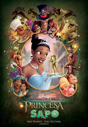 Cartel de La princesa y el sapo